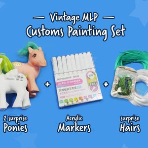 Surprise My Little Pony Restore Kit III (Vintage pony's + markeringen + haren)