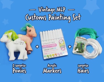 Surprise My Little Pony Restore Kit III (Vintage Ponies + Markers + Hairs)