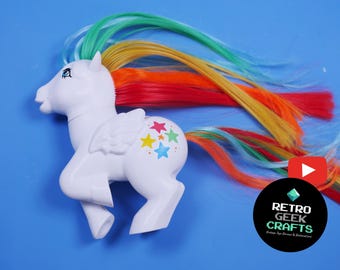 RetroGeekCraft's Original Custom MLP G1 Pony: Rainbow Brite
