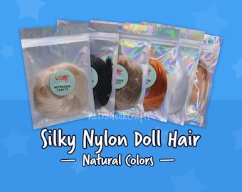 Silky Nylon Doll Hair - NATURAL COLORS - Rehairing My Little Pony, Monster High, Barbie, OOAK