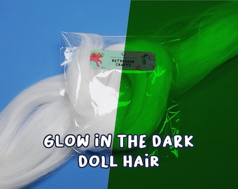 Glow in the Dark Hair for Toy Rehairing/Rerooting (My Little Pony, Dolls, and Others)