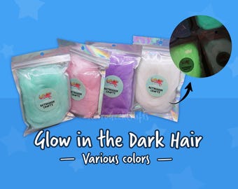 Glow in the Dark Hair for Doll Rehairing/Rerooting 20g (My Little Pony, Monster High)