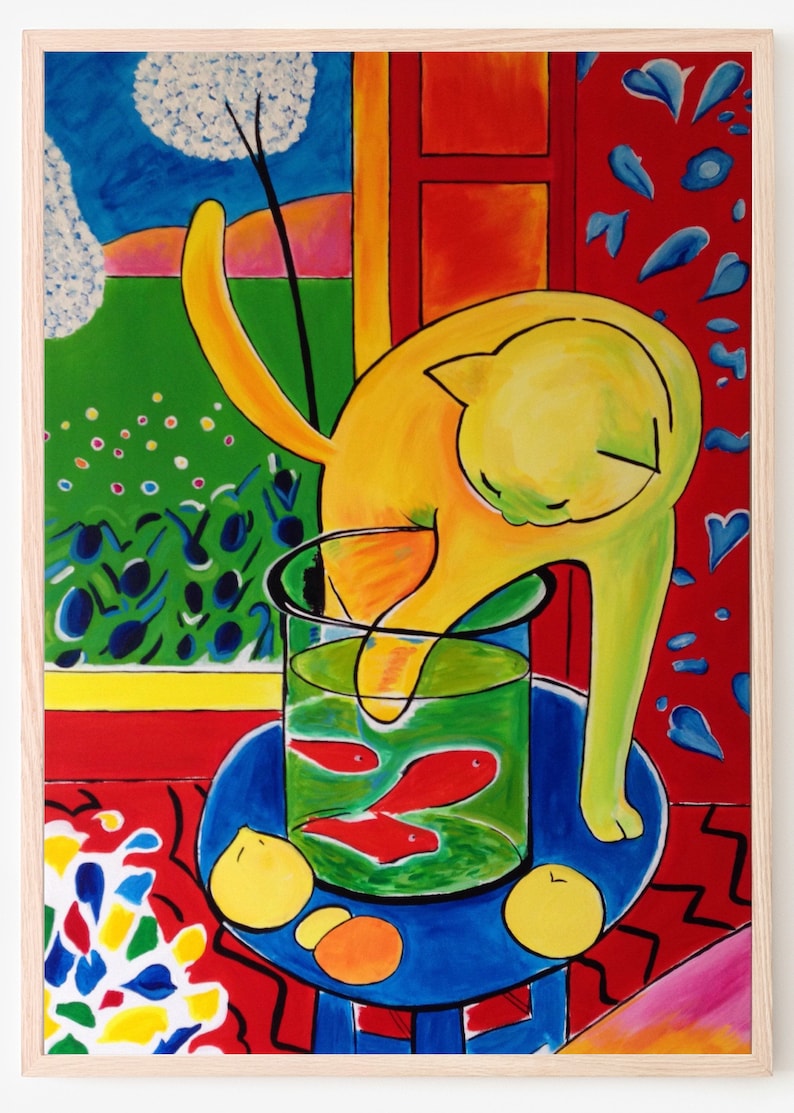 Картина золотые рыбки матисс