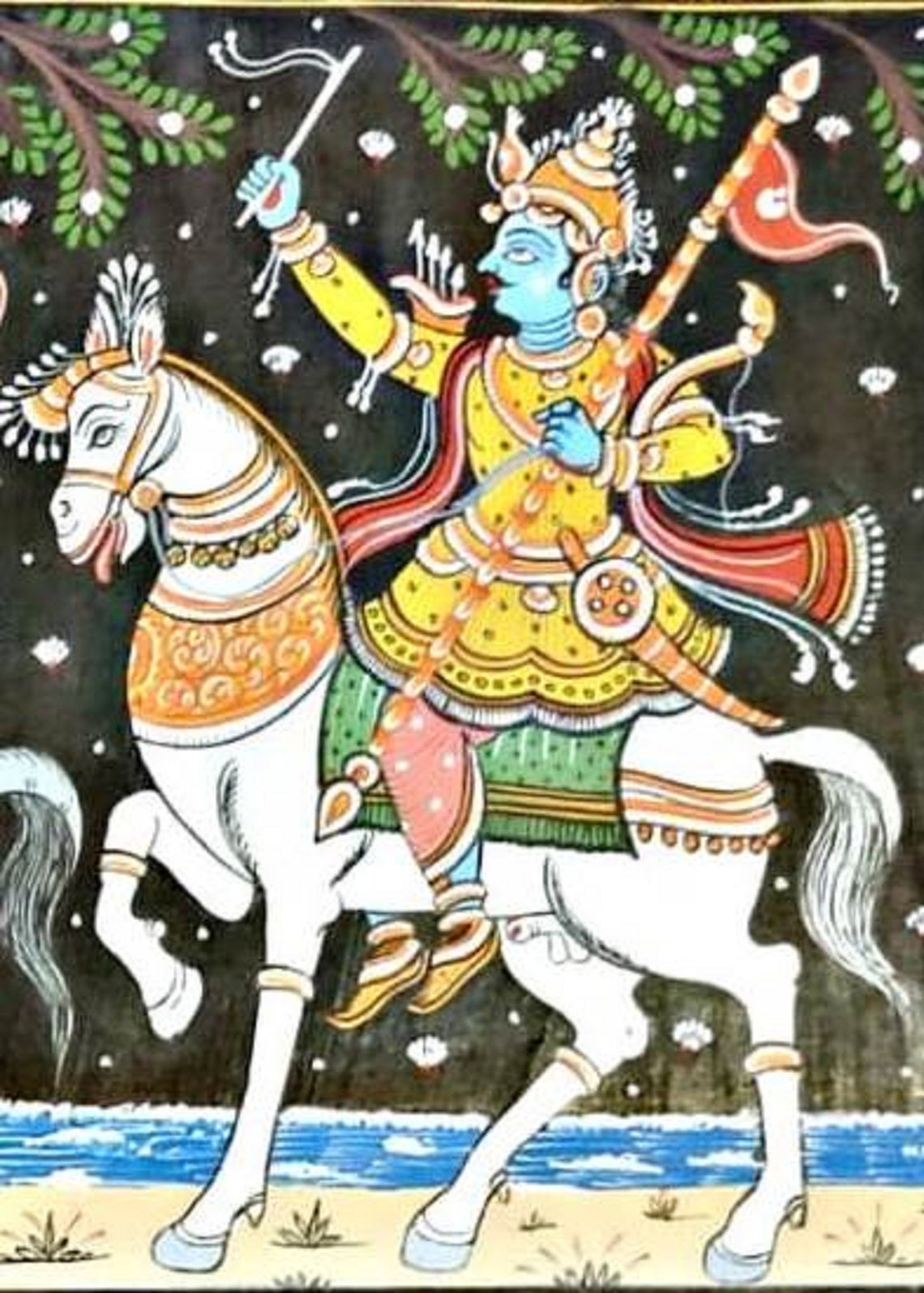 Pattachitra Painting Lord Jagannath painting Handmade Wall Etsy