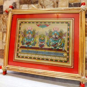 Pattachitra Painting, Jagannath Nagarjuna besha ,Car Festival Puri, Lord Jagannath Painting, Palm leaf Jagannath hand painting, Krishna art