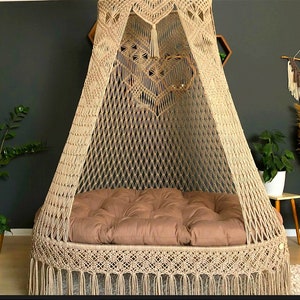 Macrame Double seated Swing Chair, Macrame Hanging Chair, Macrame LARGE seated 150 CM Swing, Hammock Swings , Hanging Chair, Macrame Swing