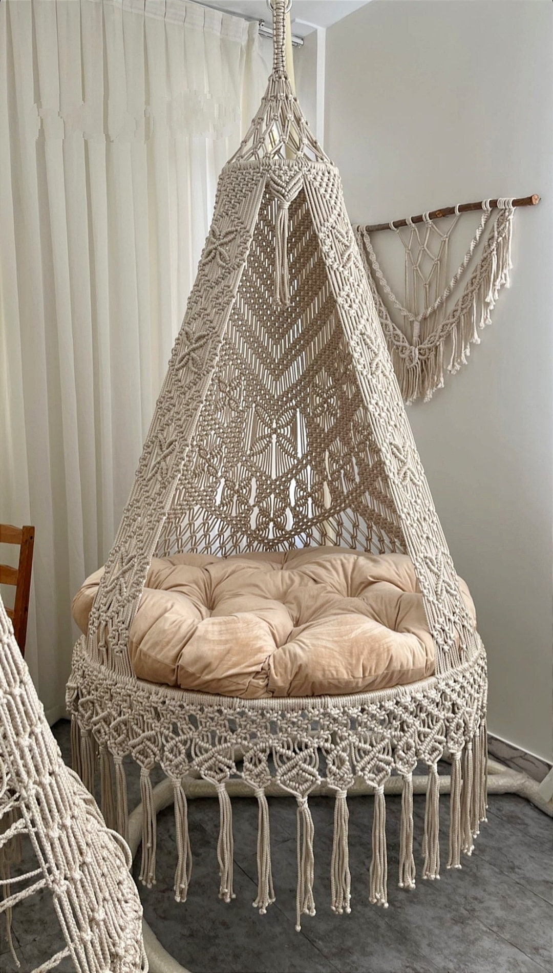 Hammock Stand Sorbus Stylish Boho Swing Chair- Premium Cotton