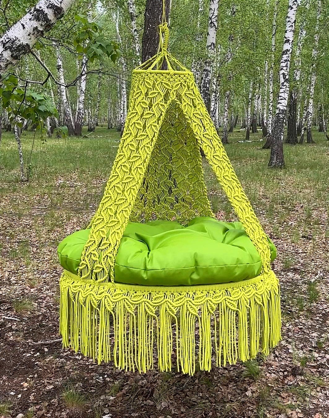 Macrame Double Seated Swing Chair, Macrame Hanging Chair, Macrame LARGE