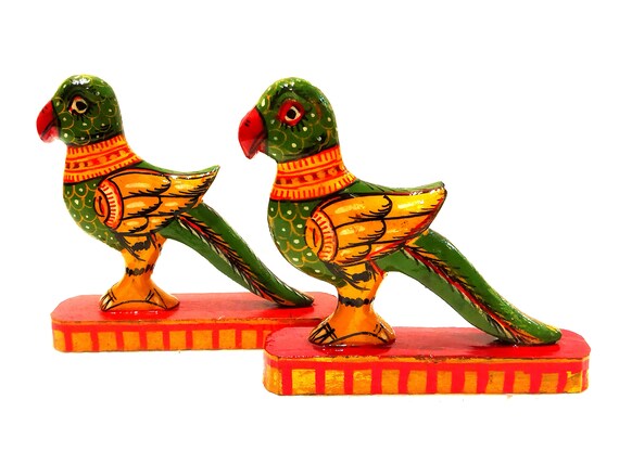 Jouet en bois, figurine de cacatoès/un ensemble de 2 jouets d'oiseau de  perroquet en bois/jouet de cacatoès/Figurine d'oiseau/miniature d'animal de  compagnie tropicale de perroquet, charme de GoodLuck -  France