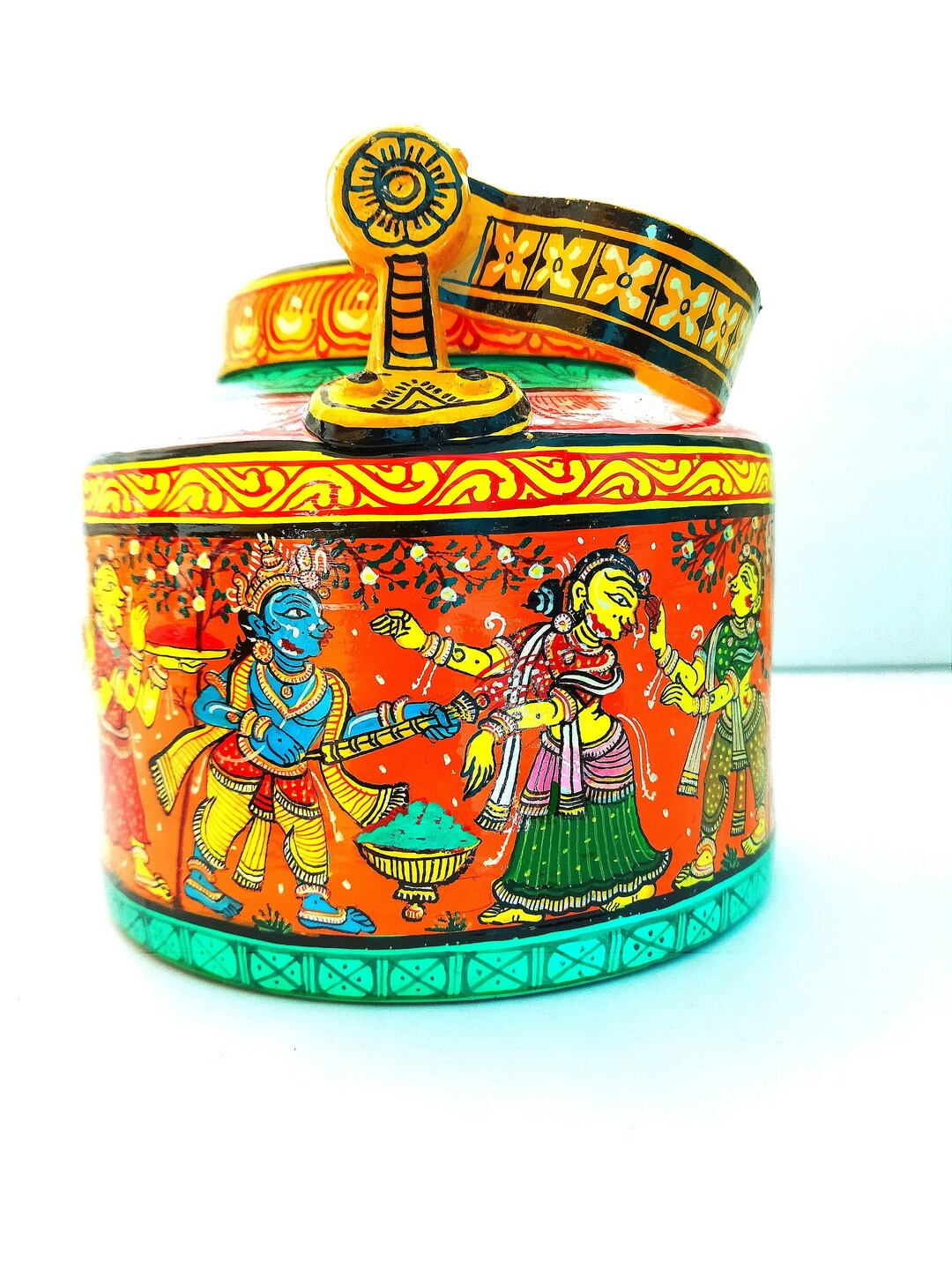 Hand Painted Teapot,story Tea Kettle, Large 2 Litre Teapot, Tea Party