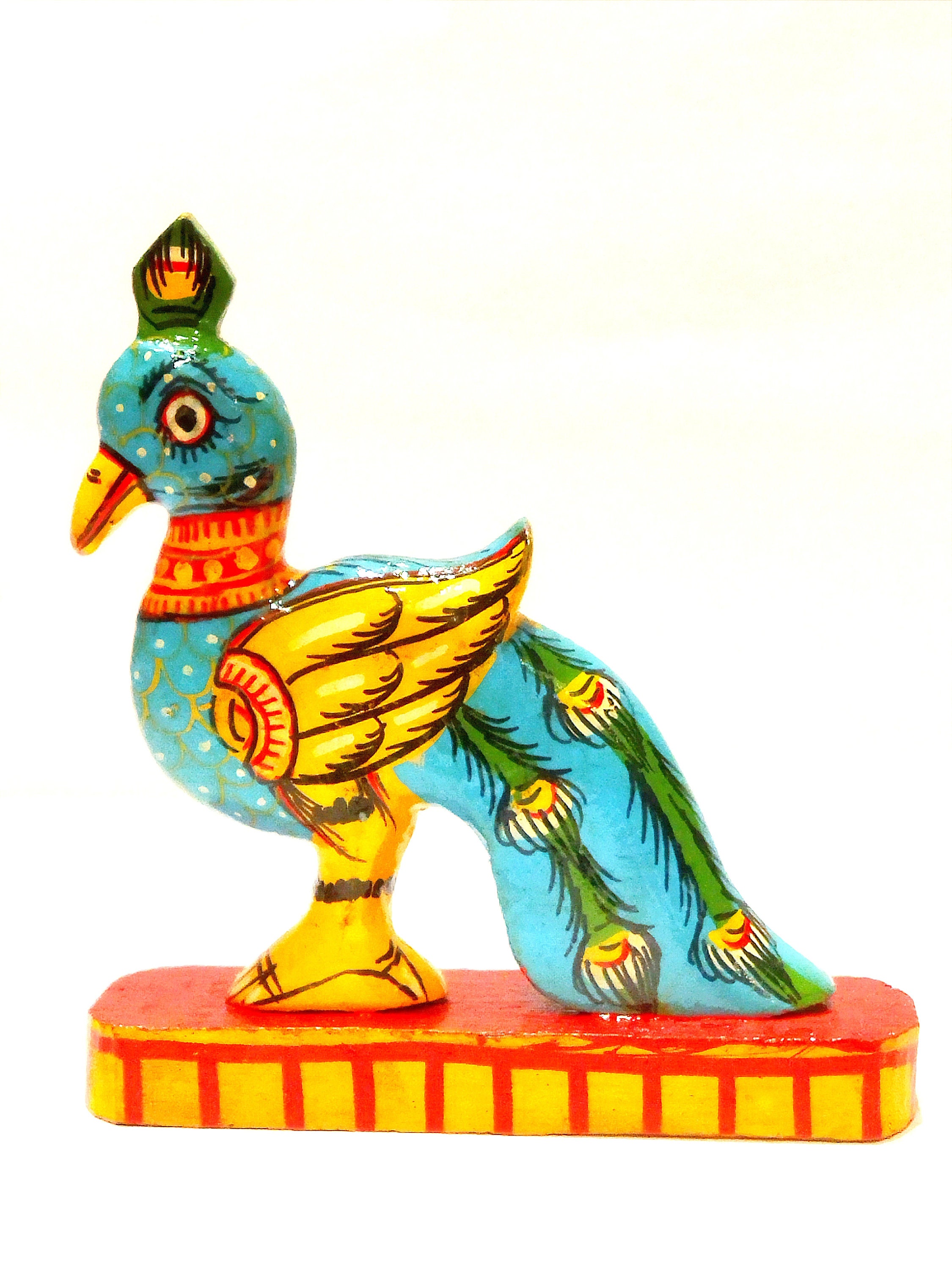 Wooden Birds Toy/a Set of 2 Peacock Figurine Toy/ Peacock Toy Etsy