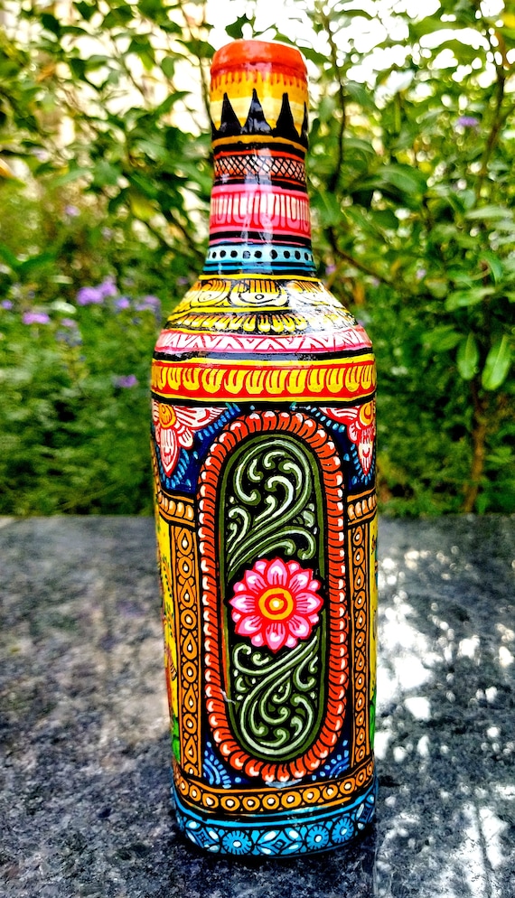 Bottle art painting deals