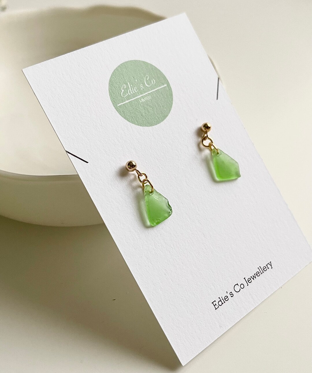 Sea Glass Drop Earrings Sea Glass Drops Sea Glass Earrings Etsy
