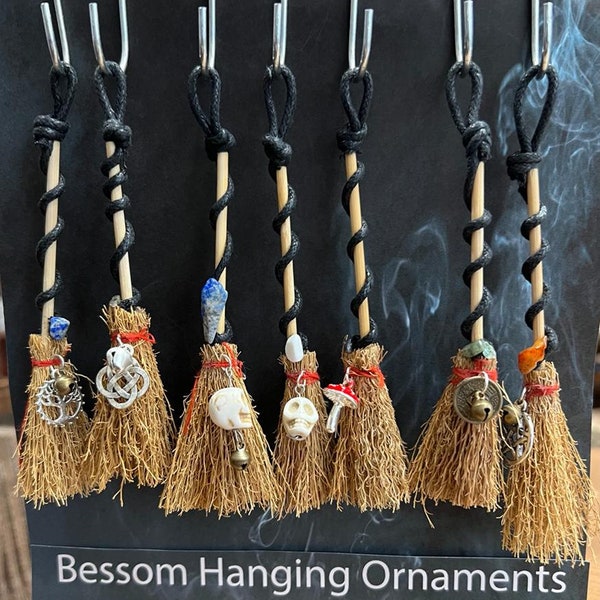 Bessom Hanging Ornament | Besom Protection Charm | Yule Decoration | 9 Designs