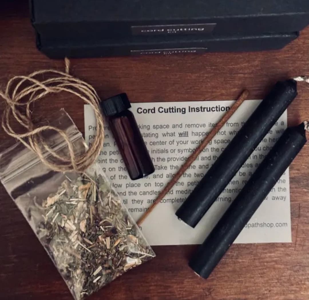 Cord Cutting Spell Kit Altar Kit Etsy