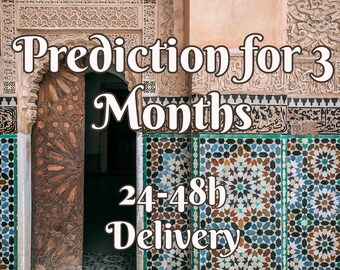 Lectura de Tarot de 3 meses, Predicción Psíquica (Entrega en 24-48 horas)