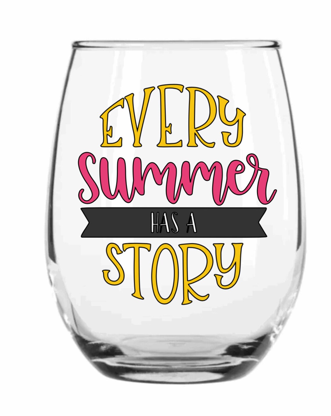 Summer Wine Glasses - Etsy