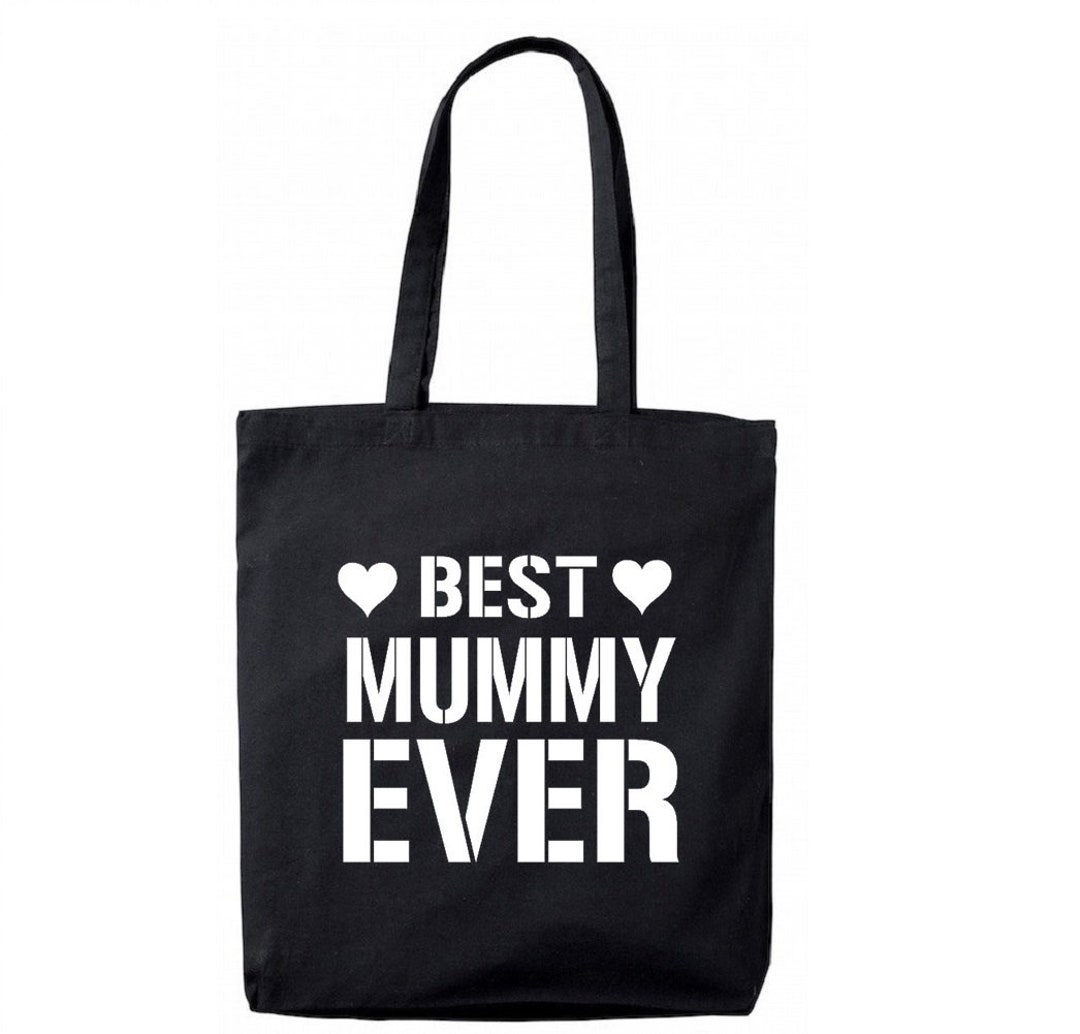 Best Mummy Ever Black Tote Bag, Birthday, Mothers Day Gift Bag for Mum Etsy