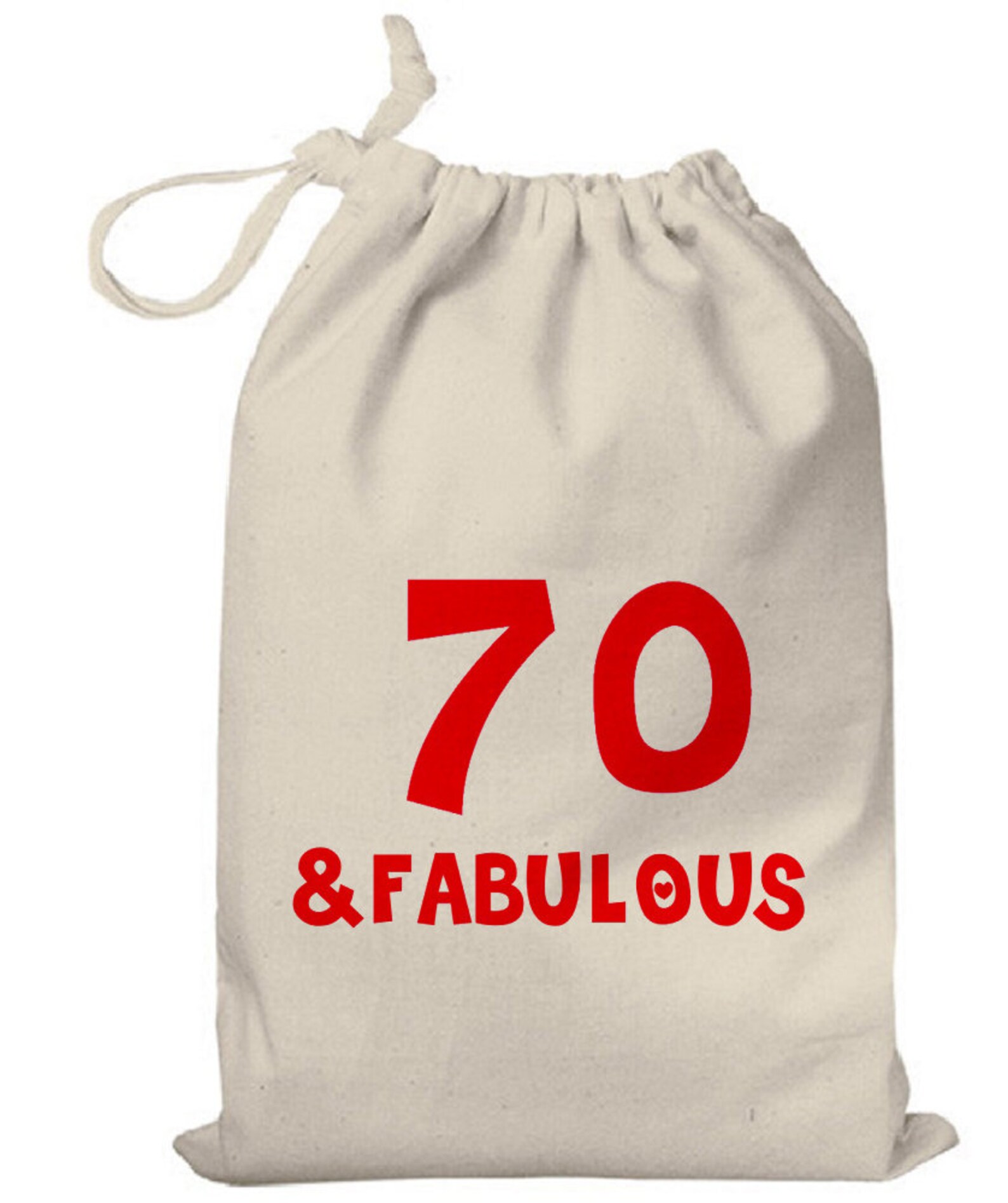 70 & Fabulous Cotton Gift Bag 70th Birthday Gift Bag for 70 Etsy UK