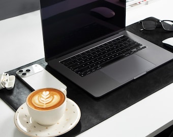 Leather Desk Mat, Mouse & Keyboard Pad, Office Decor