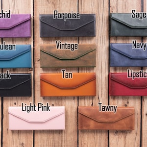 Full Grain Leather Foldable Glasses Case, Hard Shell and Magnetic Closure Unisex Sunglass Case, Protective and Personalizable Glasses Holder afbeelding 9
