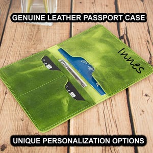 Handmade Leather Passport Holder: Personalized Travel Wallet
