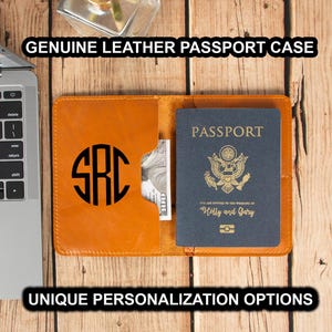 Funda de cuero para pasaporte, porta pasaporte de diseñador, billetera para pasaporte, billetera de viaje, porta pasaporte para mujer, estuche de cuero para pasaporte