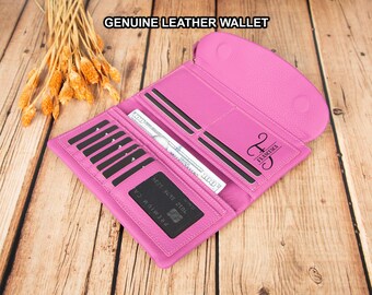 Personalized Women's Clutch with Phone Storage and Card Organizer