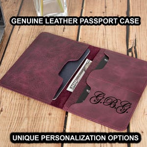 Leren paspoorthoes, leren paspoorthoes, paspoorthoes gepersonaliseerd, paspoorthouder, paspoorthouder aangepast cadeau, cadeau moeder