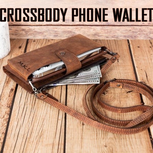 Cartera de cuero personalizada para teléfono, cartera de hombro para teléfono, cartera de verano con correa, cartera para mujer con compartimento para teléfono