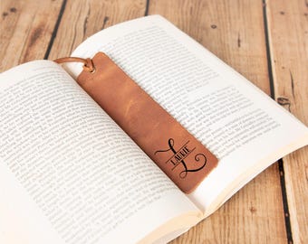 Aangepaste leren bladwijzer, handgemaakte bladwijzer met kwastje voor mannen en vrouwen, aanpasbare bladwijzer voor boekenliefhebbers, gepersonaliseerde naambladwijzer