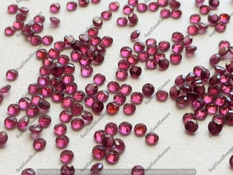 Natural Garnet Hyedrabadi 3mm To 10mm Round Faceted Cut loose Gemstone BIG Mix Natural Garnet Hyedrabadi 3mm To 10mm Round Faceted Cut loose Gemstone BIG Mix