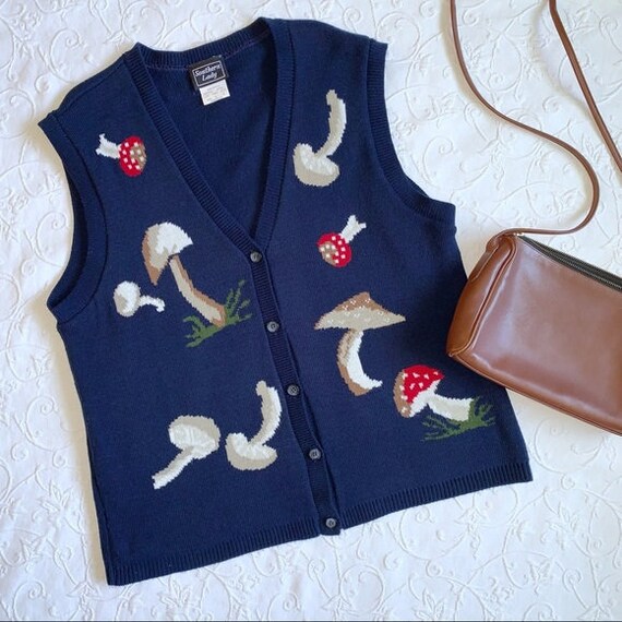 vintage mushroom sweater