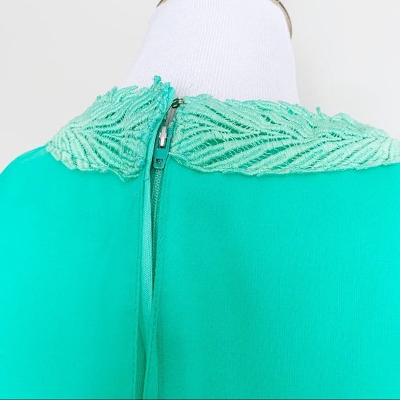 S/M | Vintage 1970's, 70s Mint Green Goddess Gown… - image 8