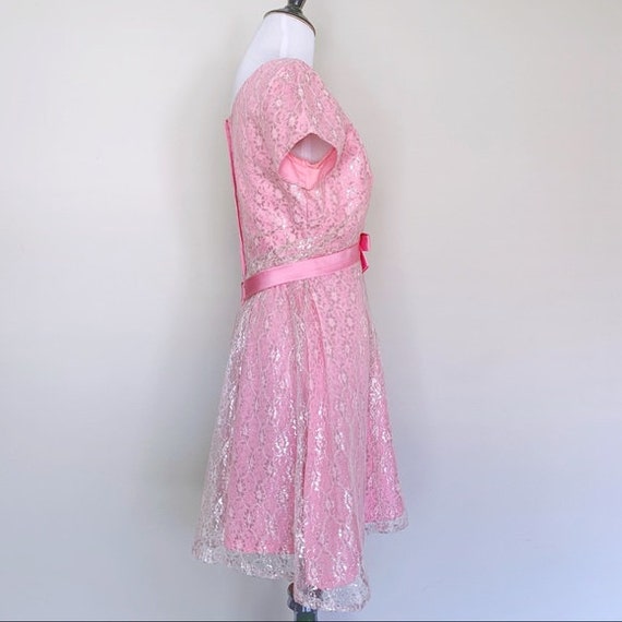 XS | Vintage 1960’s Emma Domb Cotton Candy Pink a… - image 4