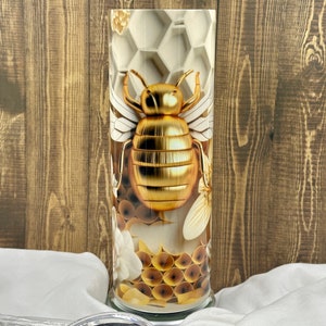 3D Beehive 20oz. skinny drink  tumbler