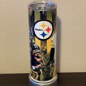 Pittsburgh Steelers Ben Roethlisberger inspired 20oz stainless steel drink tumbler