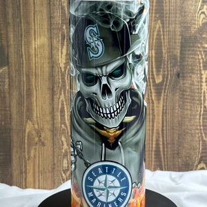 Seattle Mariners Baseball 20oz stainless steel drink tumbler