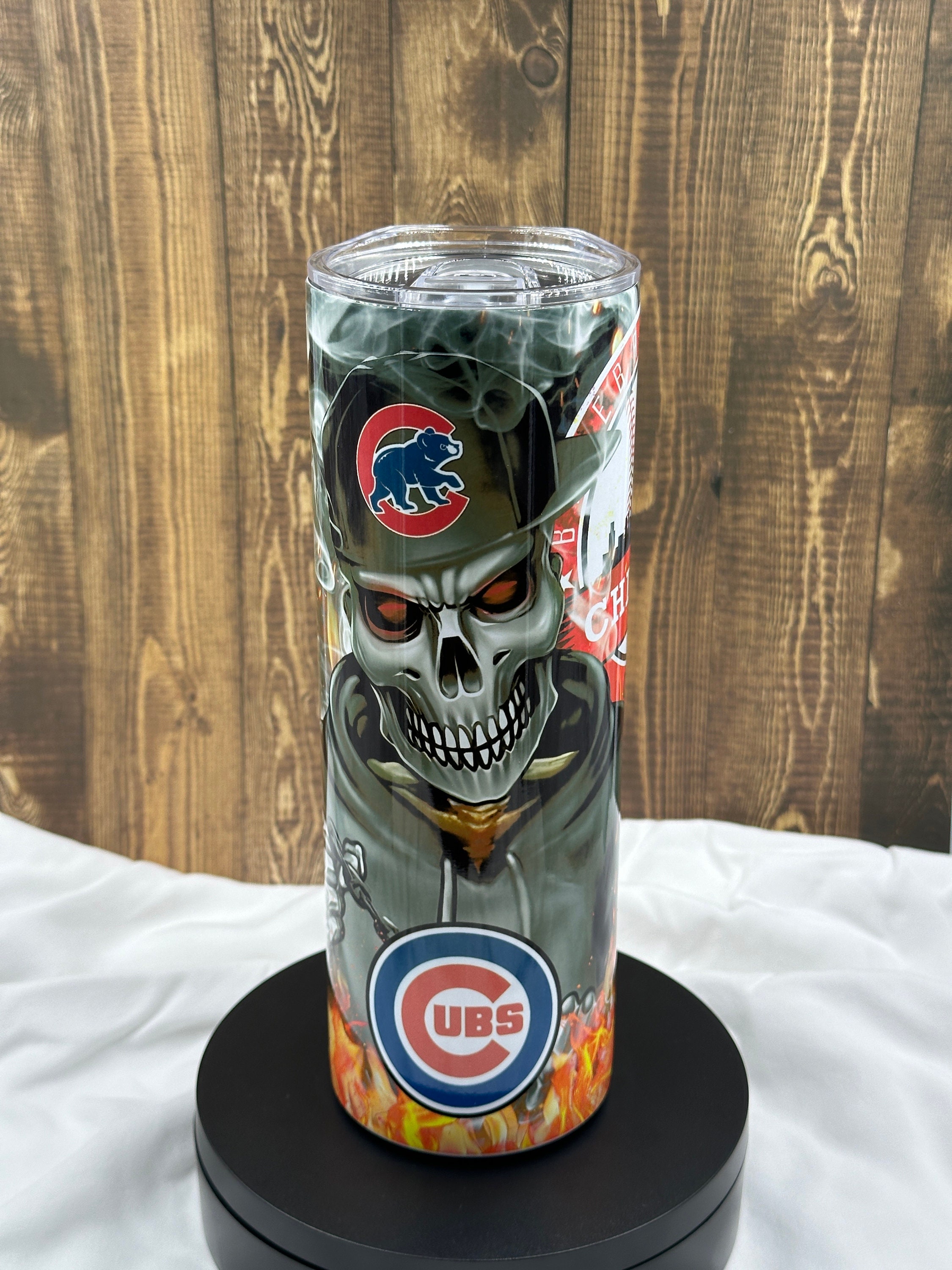 シカゴカブス　ステンレス製タンブラー Chicago Cubs Baseball 20oz Stainless Steel Drink Tumbler - Etsy