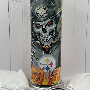 Pittsburgh Steelers Football stainless steel drink tumbler