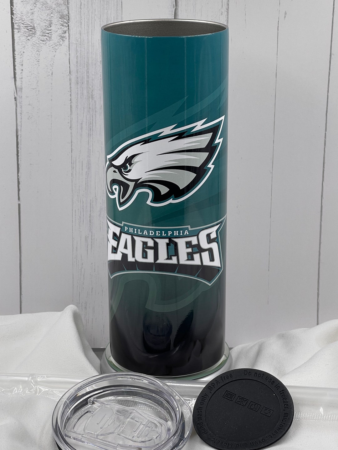 Philadelphia Eagles Football 20 Oz. Stainless Steel Tumbler. Etsy