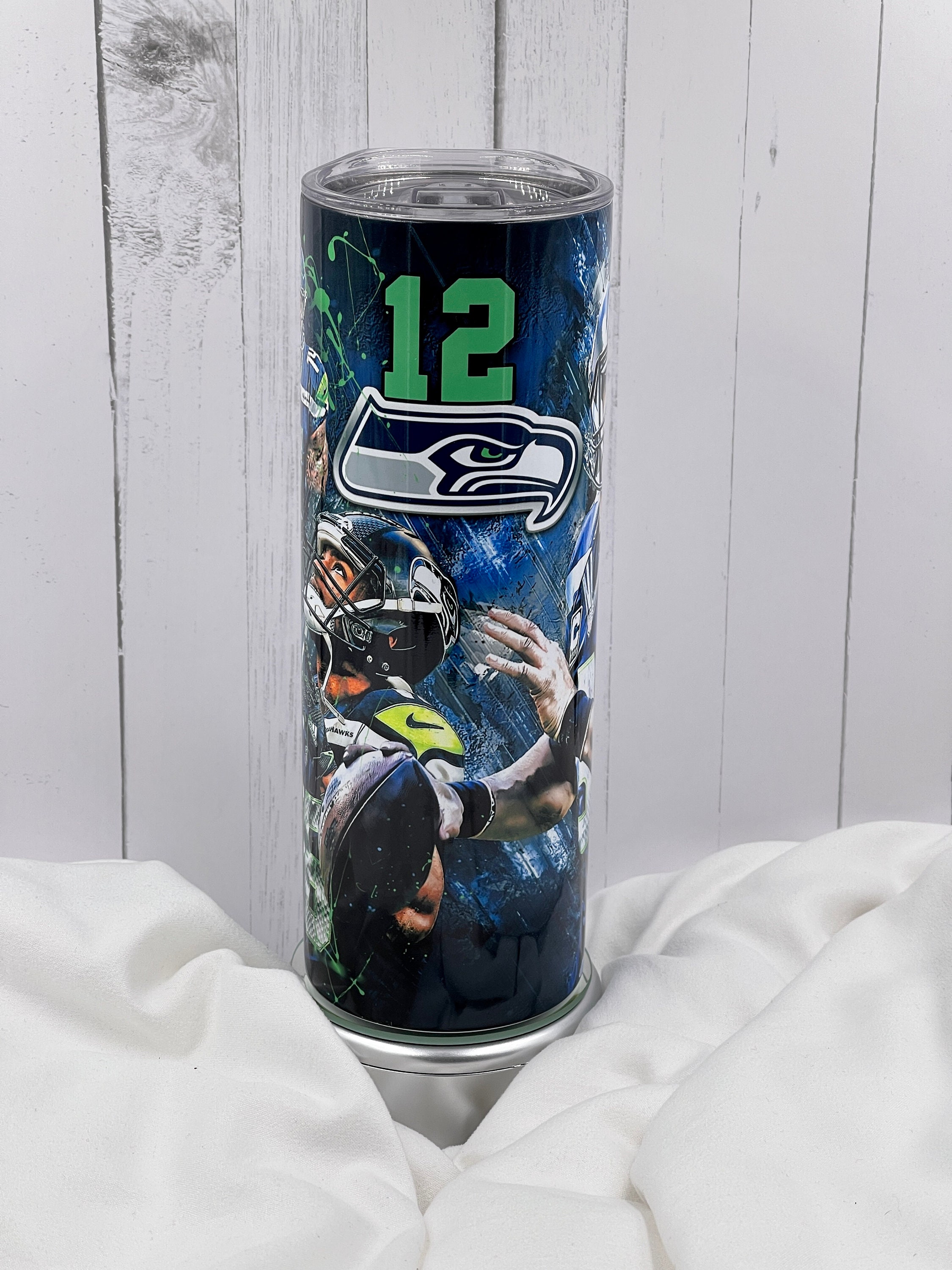 Seattle Seahawks Inspired Stainless Steel Drink Tumbler