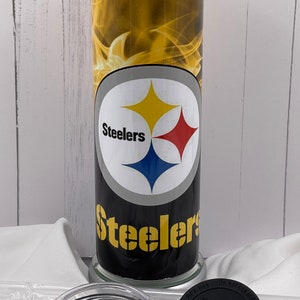 Pittsburgh Steelers Football 20oz stainless steel drink tumbler