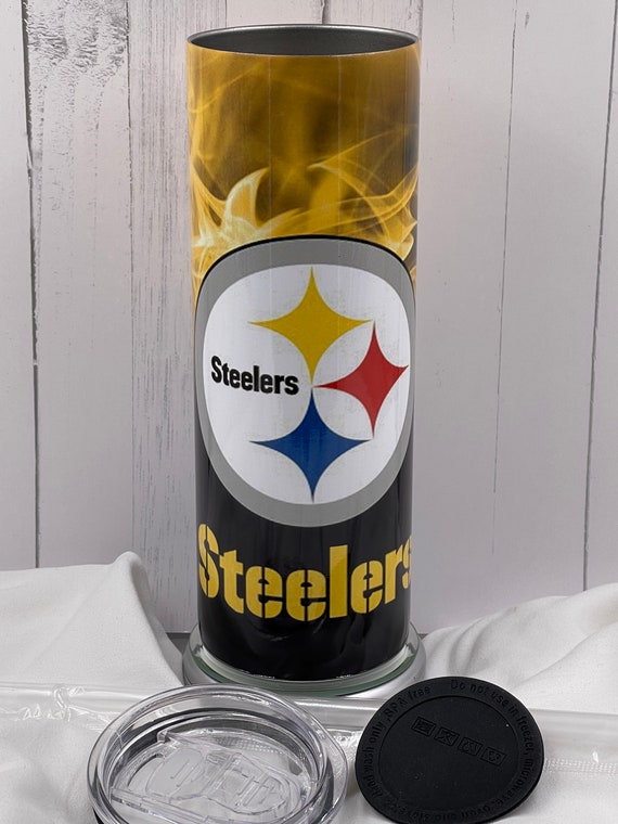 Pittsburgh Steelers Football 20oz stainless steel drink tumbler