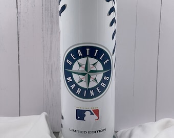 Seattle Mariners Baseball 20oz stainless steel drink tumbler