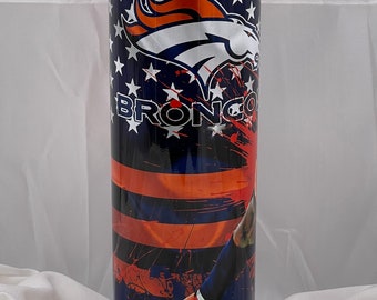 Denver Broncos Von Miller Inspired 20 oz. stainless steel drink tumbler