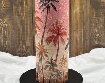 Palm Tree Beach Drink Tumbler