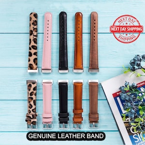 Genuine  Leather Fitbit Charge 6 Band, Fitbit Charge 5 Watch Strap, Personalized Fitbit Versa 4 3 2 1, Sense, Lite Band