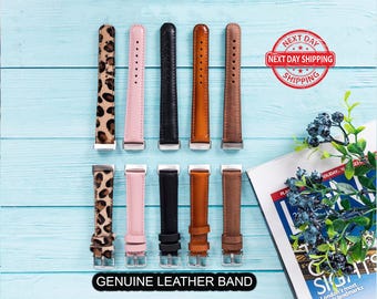 Fitbit-band van echt leer: gepersonaliseerd Versa, Sense, Charge - gratis gravure