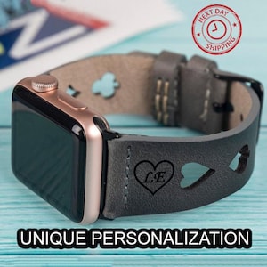 Personalized Unique Band Apple Watch Ultra 2, SE, 10, 9, 8, iWatch Strap Perfect Fits 49mm, 46mm, 42mm, 45mm, 41mm, iWatch Band, Mom Gift